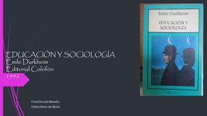Educación y Sociología